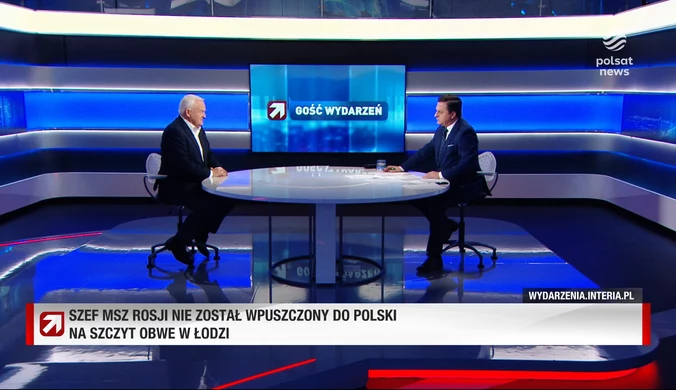 Miller w "Gościu Wydarzeń": Polska nie mogła po prostu wpuścić Ławrowa 