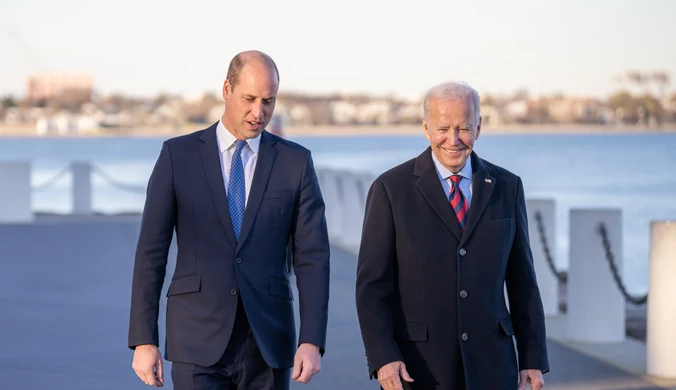 Prezydent USA Joe Biden spotkał się z księciem Williamem