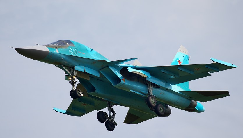 Ucrania: Guardias fronterizos derribaron un bombardero ruso Su-34 cerca de Bajmut
