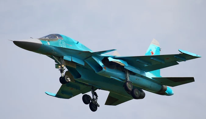 Ukraina: Pod Bachmutem straż graniczna zestrzeliła rosyjski bombowiec Su-34