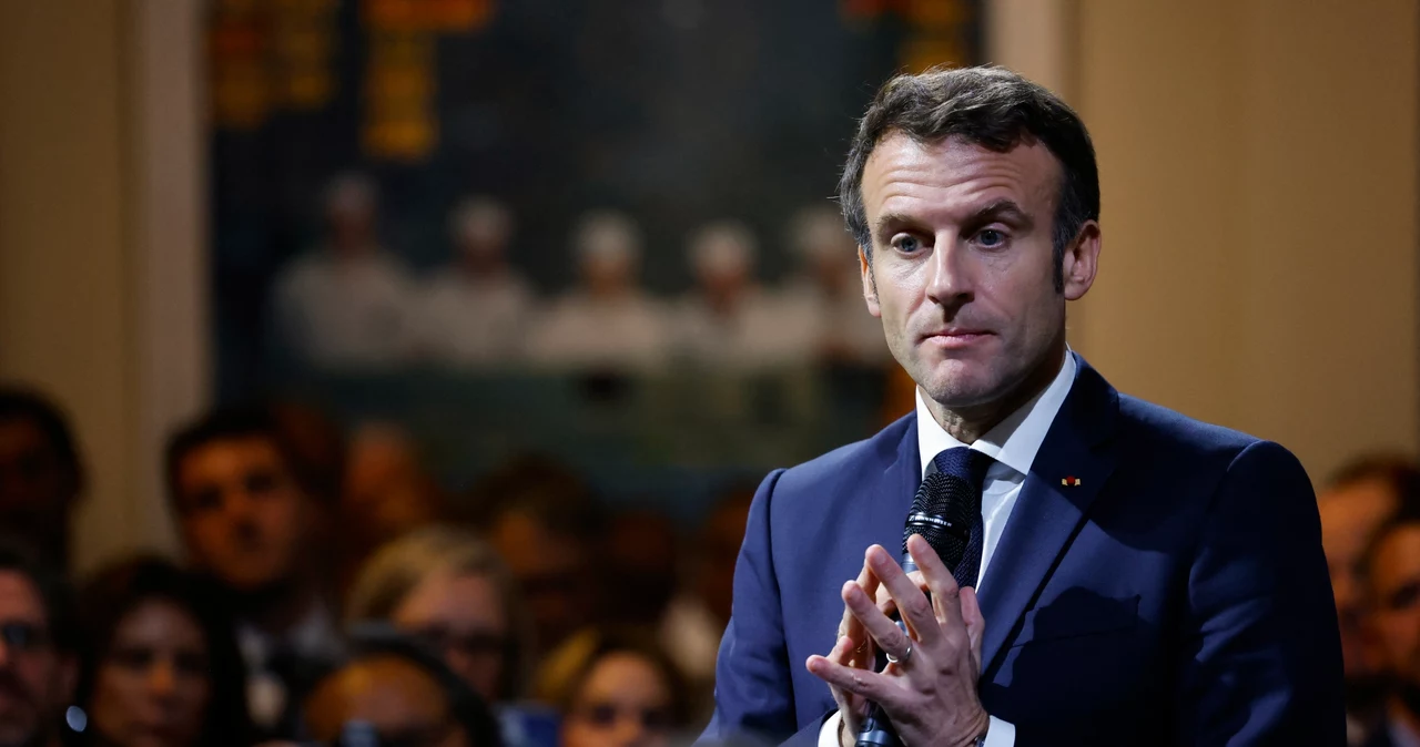 Emmanuel Macron spotkał się z odpowiedzią Kijowa