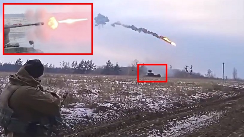 Siły Zbrojne Ukrainy opublikowały nagranie filmowe z momentu zestrzelenia przez niemieckie samobieżne działo przeciwlotnicze typu Gepard jednego z pocisków lecącego w stronę ukraińskiego miasta.