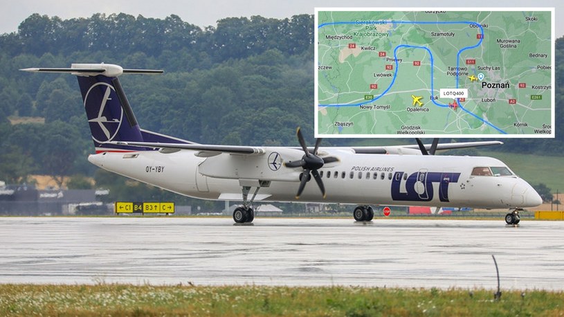 Polskie Linie Lotnicze LOT zorganizowały pożegnalny rejs turbośmigłowego Bombardiera Dash 8 Q400. Maszyna wykonała przelot na trasie Warszawa-Warszawa, ale w swojej podróży zahaczyła również o Poznań, gdzie na niebie pojawił się wymowny napis.