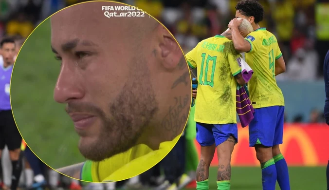 Wielka rozpacz Brazylii po odpadnięciu z mundialu. Neymar cały we łzach