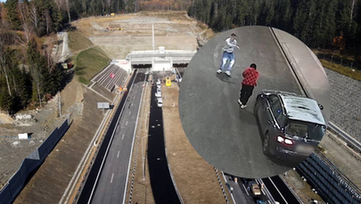 Po niespełna miesiącu od otwarcia znów zrobiło się głośno o tunelu zakopianki. Tym razem zarządca trasy S7 w Małopolsce pokazał, jak kierowcy łamią przepisy. Na filmie widać m.in. rapujących na drodze mężczyzn czy osoby zatrzymujące się, aby zrobić sobie wspólne zdjęcie. 