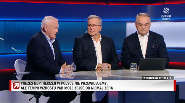 - Nie ma co brać na serio, co pan Glapiński mówi. To jest komik po prostu - powiedział eurodeputowany, były premier, Leszek Miller w programie "Prezydenci i Premierzy" w Polsat News.- Ma taką skłonność do gawędziarstwa. Niech się zapisze gdzieś, gdzie będzie mógł opowiadać dowcipy, czarować innych ludzi - dodał były prezydent Bronisław Komorowski.