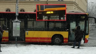 Wulgarne hasło na wyświetlaczu autobusu we Wrocławiu