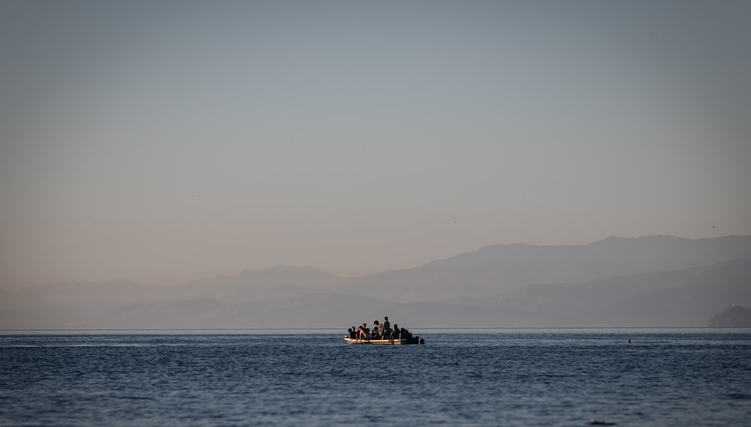 La operación de rescate en el Canal de la Mancha.  Barco de migrantes hundido.  hay victimas