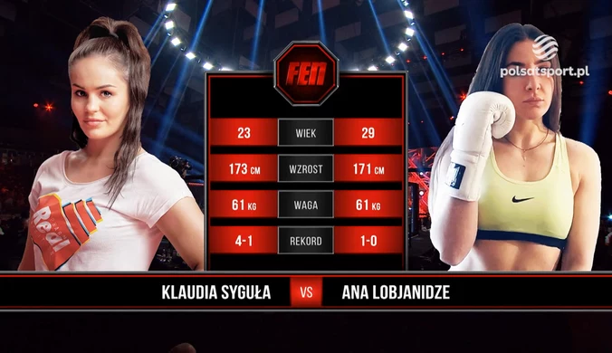 Klaudia Syguła - Ana Lobzhanidze. Skrót walki. WIDEO (Polsat Sport)