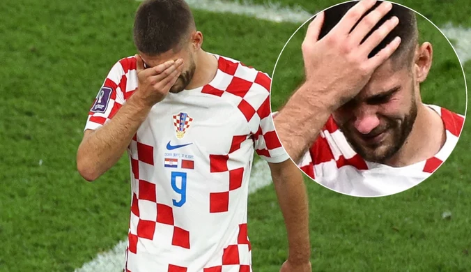 Dramat zawodnika w meczu Chorwacja – Maroko. Nie mógł powstrzymać łez