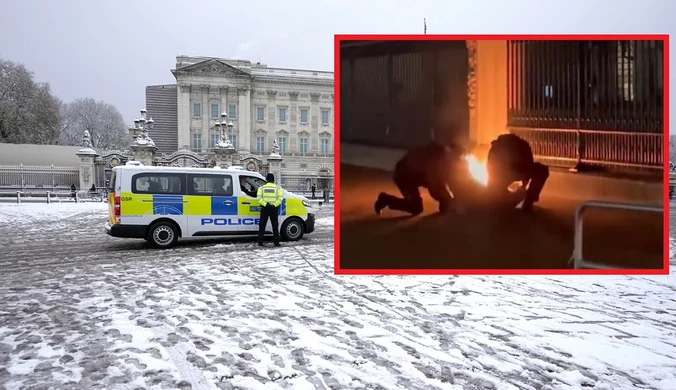 Londyn: 30-latek próbował podpalić bramę przed pałacem Buckingham