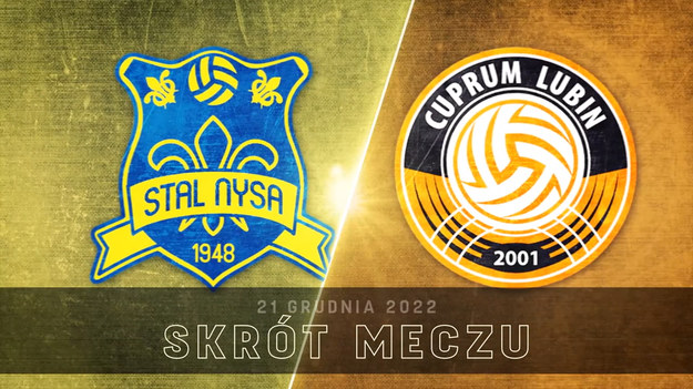 Skrót meczu 17. kolejki PlusLigi PSG Stal Nysa – Cuprum Lubin 3:0 (25:21, 25:21, 25:21).