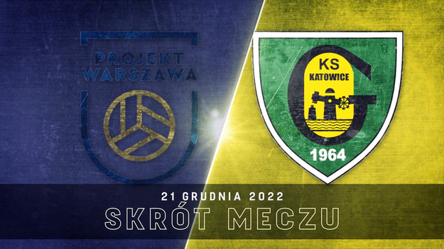 Skrót meczu 17. kolejki PlusLigi Projekt Warszawa - GKS Katowice 3:0 (25:17, 25:21, 25:19).