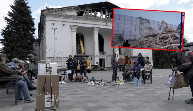 Teatr Dramatyczny wyburzany. Rosja ukrywa zbrodnie z Mariupola