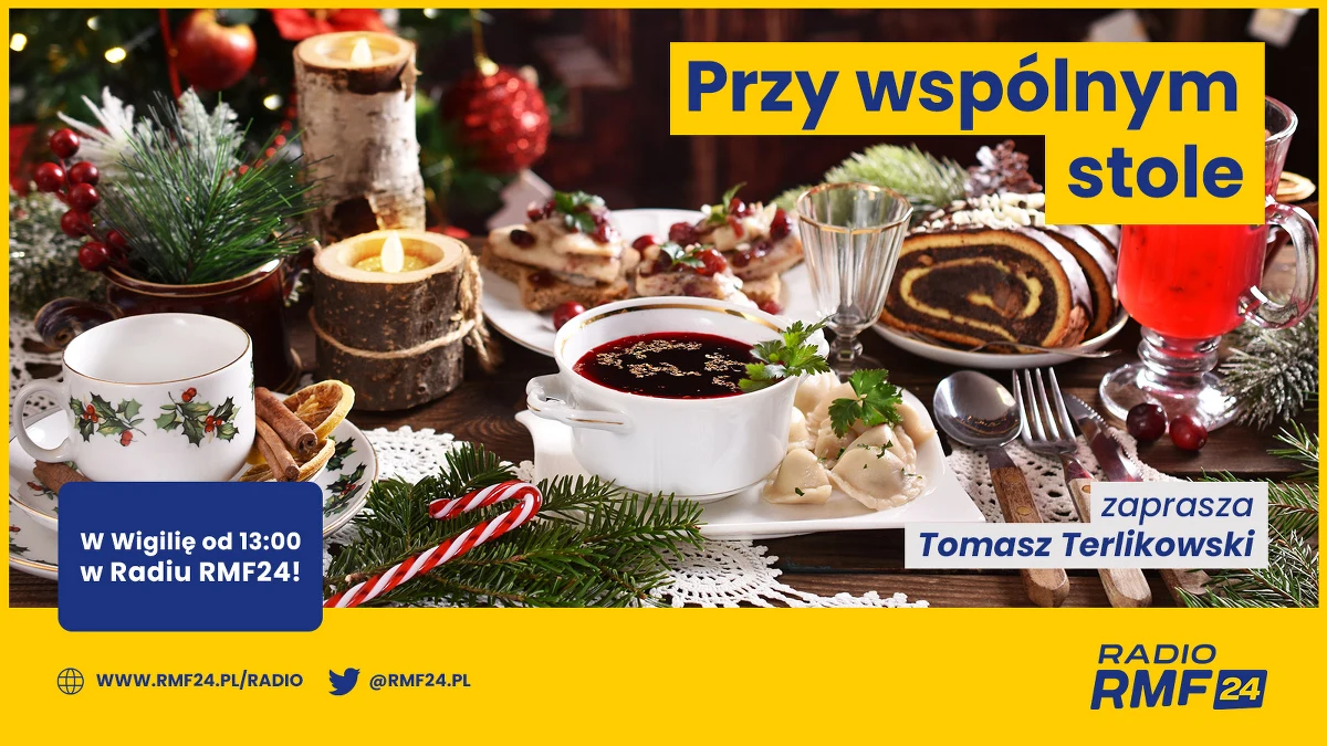 Boże Narodzenie to zawsze wyjątkowy czas. Chcemy Wam go jeszcze bardziej umilić i z tą myślą ułożyliśmy specjalny, wyjątkowy program świąteczny w Radiu RMF24. Tomasz Terlikowski zaprosi Was na ekumeniczną Wigilię. W Pierwszy Dzień Świąt Krzysztof Urbaniak zabierze Was w świat najlepszych filmów, a w świąteczny poniedziałek z Marcinem Jędrychem wybierzecie się w fantastyczną podróż i posłuchacie "Opowieści z dalekiej Północy".