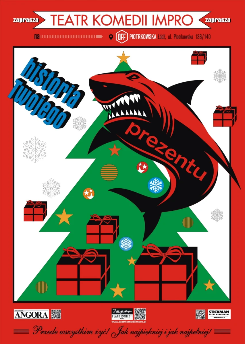 Specjalne przedstawienia świąteczne i noworoczne oraz premiera muzycznego spektaklu "Disco polo". Intensywny teatralny finał 2022 roku w Teatrze Komedii Impro w Łodzi.