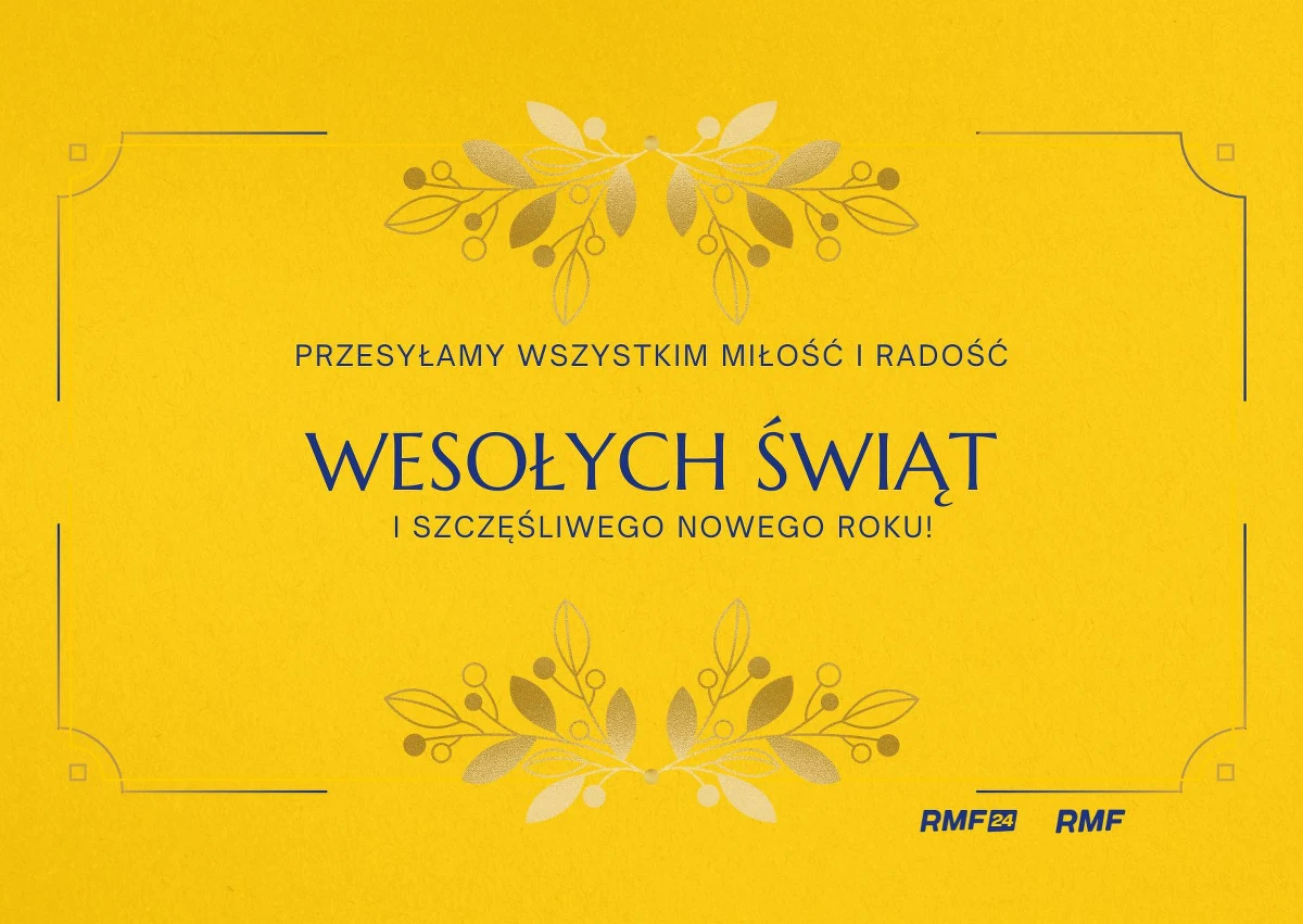 Dzisiaj w Betlejem narodziło się Dzieciątko. Niech razem z Nim narodzi się dla Was na nowo nadzieja, optymizm. Niech wszystkie zmartwienia znikną jak barszcz z uszkami na wigilijnym stole. Niech w Waszych sercach zagości upragniony spokój. Niech przy choince zapanuje radość z tego, że wszyscy jesteśmy razem. I niech ten wyjątkowy nastrój trwa jak najdłużej. A te życzenia… staną się Faktem. Wesołych, zdrowych świąt życzy zespół Faktów RMF FM i RMF24.pl.