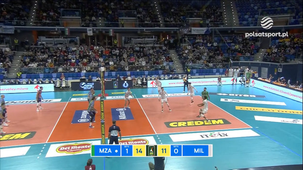 Skrót meczu Serie A1 Allianz Milano - Vero Volley Monza 1:3.