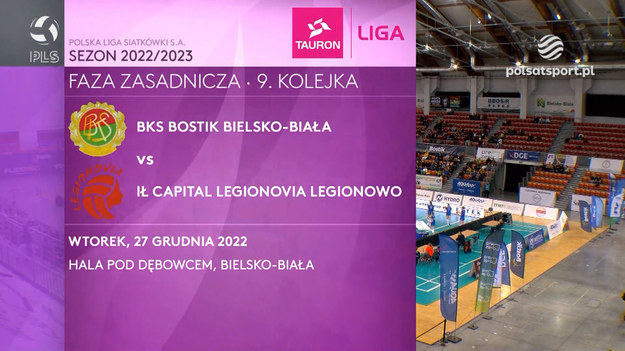 Skrót meczu Tauron Ligi pomiędzy BKS BOSTIK Bielsko-Biała a IŁ Capital Legionovia.