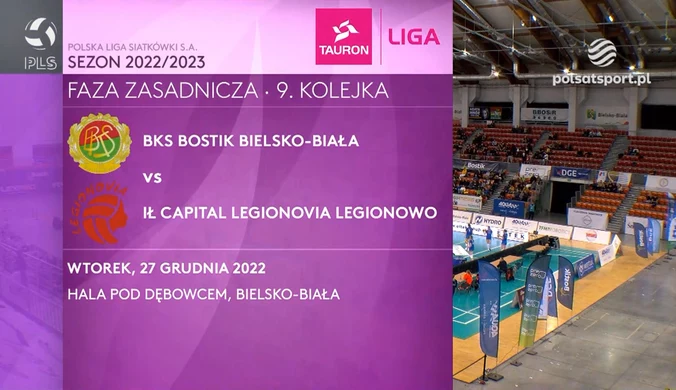 BKS BOSTIK Bielsko-Biała - IŁ Capital Legionovia. Skrót meczu. WIDEO