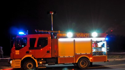 Pożar domu w Pomorskiem. Dwie osoby poszkodowane 