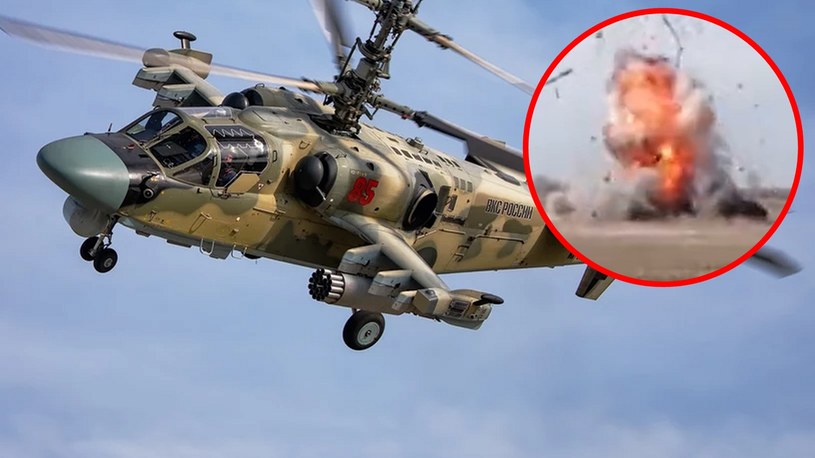 Widoczny na opublikowanym nagraniu śmigłowiec Ka-52 Aligator został wysadzony w powietrze przez samych Rosjan, ponieważ bali się, że zostanie przejęty przez Ukraińców.