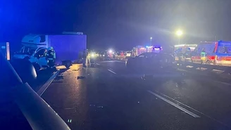 Karambol na autostradzie A2. Dziewięć rannych osób