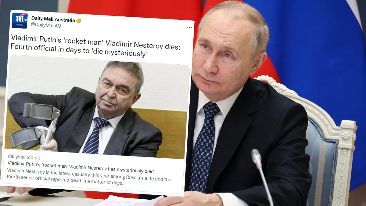 Nie żyje Władimir Nesterow, były szef Państwowego Produkcyjno-Badawczego Centrum Kosmicznego im. M. Chruniczewa. Mężczyzna nazywany "jednym z najlepszych inżynierów Władimira Putina" zmarł nagle w wieku 74 lat. Przyczyna jego śmierci nie została podana.