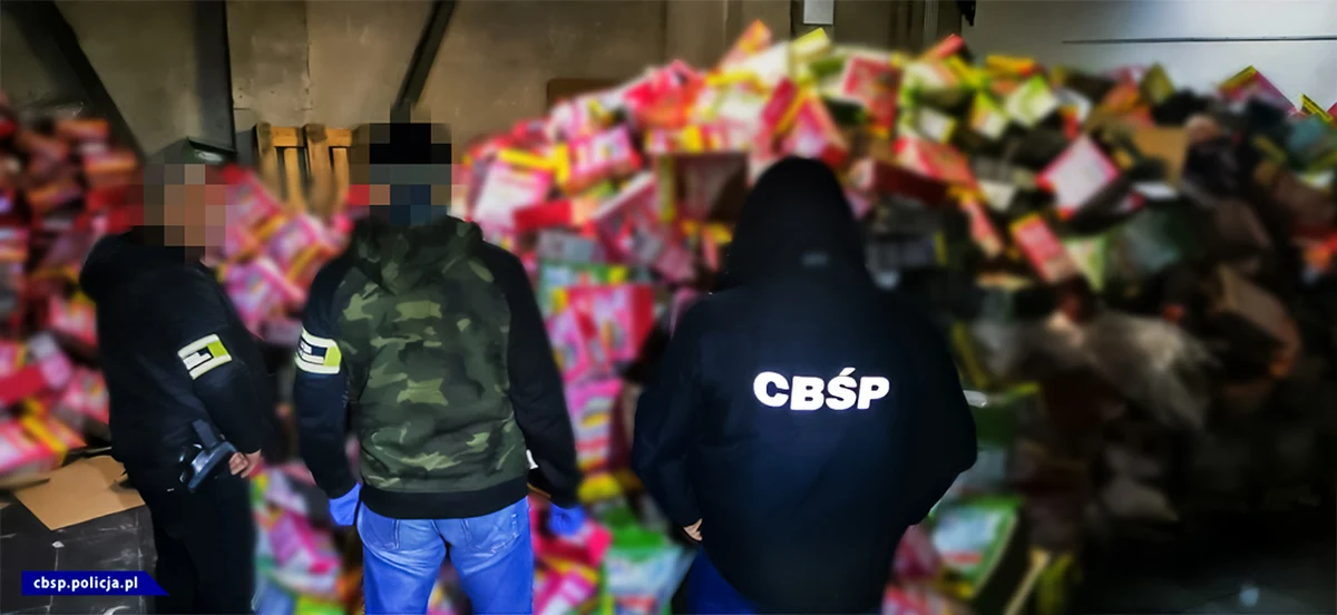 Prawie milion sztuk papierosów bez polskich znaków akcyzy, wartych ponad 700 tys. zł przejęli funkcjonariusze CBŚP, SG i KAS. W tej sprawie zatrzymano na razie trzy osoby, którym w Prokuraturze Rejonowej w Płocku przedstawiono zarzuty. 