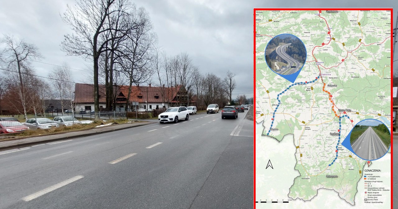 Dwupasmową Zakopianką do Nowego Targu. A co z trasą do Zakopanego