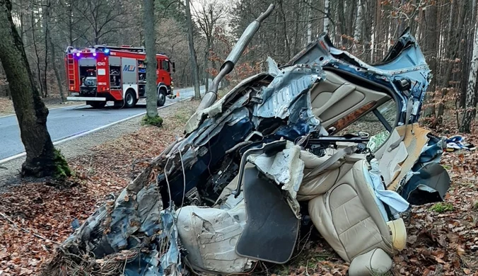 Tragiczny wypadek pod Świebodzinem. Nie żyje dwóch nastolatków