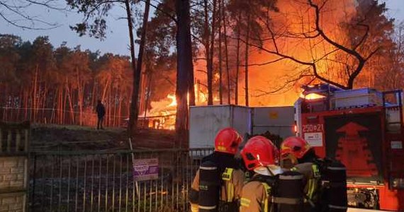 Strażakom udało się opanować pożar, który wybuchł w stadninie koni na warszawskiej Białołęce. Dwie osoby zostały poszkodowane.