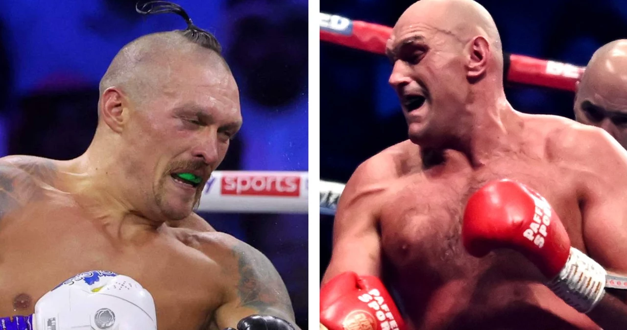 Ołeksandr Usyk i Tyson Fury