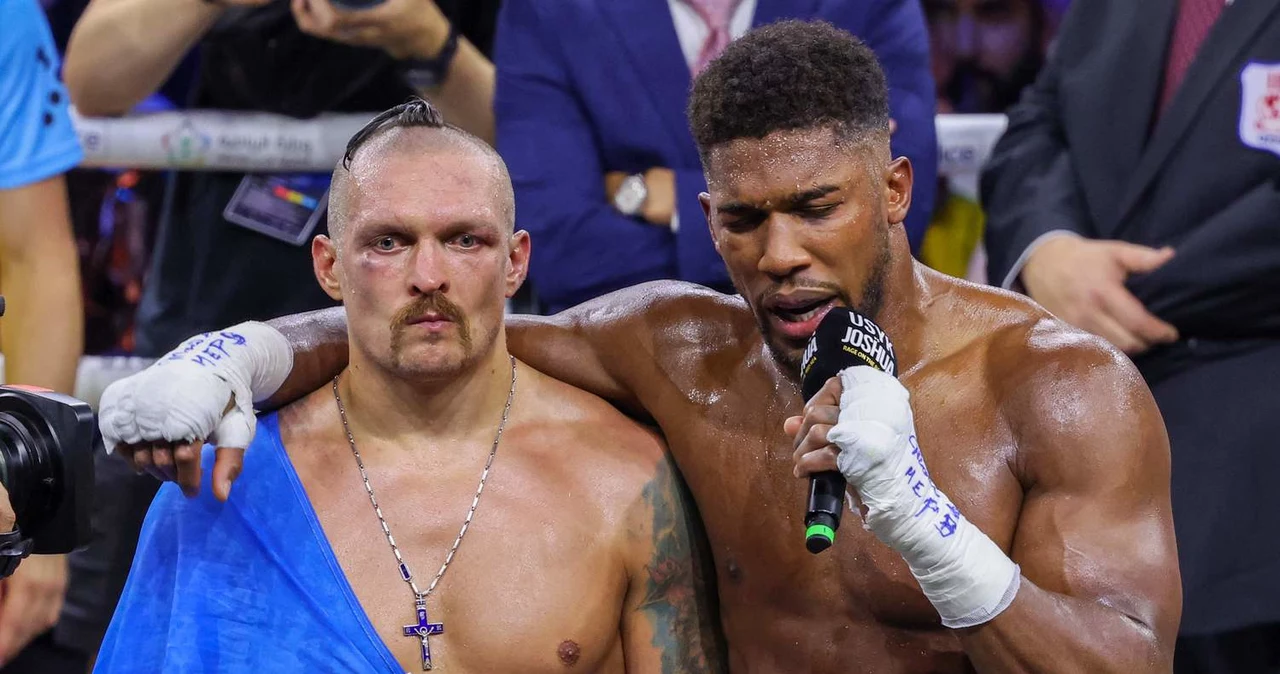 Ołeksandr Usyk i Anthony Joshua