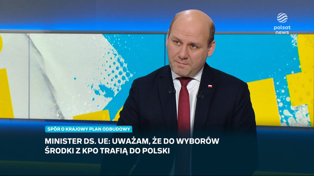 - To są rozwiązania daleko sięgające poza oczekiwania Komisji Europejskiej i przedłożony projekt ustawy. One rodzą pytanie, czy opozycji zależy na tym, by procedować projekt ustawy, który doprowadzi do przybliżenia nas do wypłaty środków z KPO, czy też zależy, by grać jakąś swoją polityczną grę i ugrywać jakieś swoje polityczne sprawy - powiedział w programie "Graffiti" Szynkowski vel Sęk, pytany o współpracę z opozycją nad ustawą sądowniczą i wypłatę środków z Krajowego Planu Odbudowy.