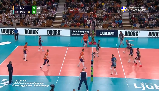 Ach Volley Ljubljana - Sir Sicoma Monini Perugia 1:3. Skrót meczu. WIDEO