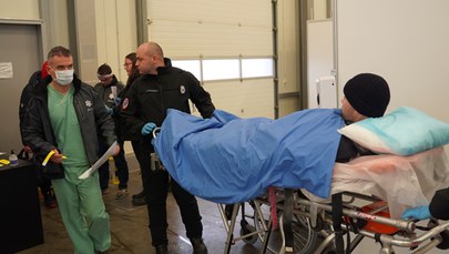 Centrum ewakuacyjne w Rzeszowie-Jasionce pomaga rannym i chorym z Ukrainy