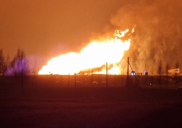 Eksplozja gazociągu na Litwie. Płomienie sięgały wysokości 50 metrów