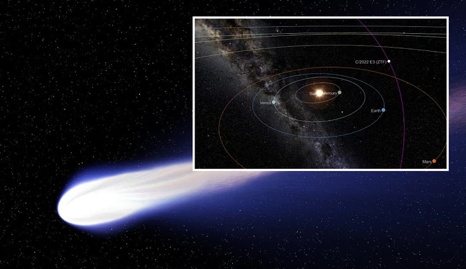 Do Ziemi zbliża się kometa C/2022 E3. Może być widoczna gołym okiem