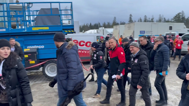 Prezydent Andrzej Duda przyjechał na skoki do Zakopanego. 