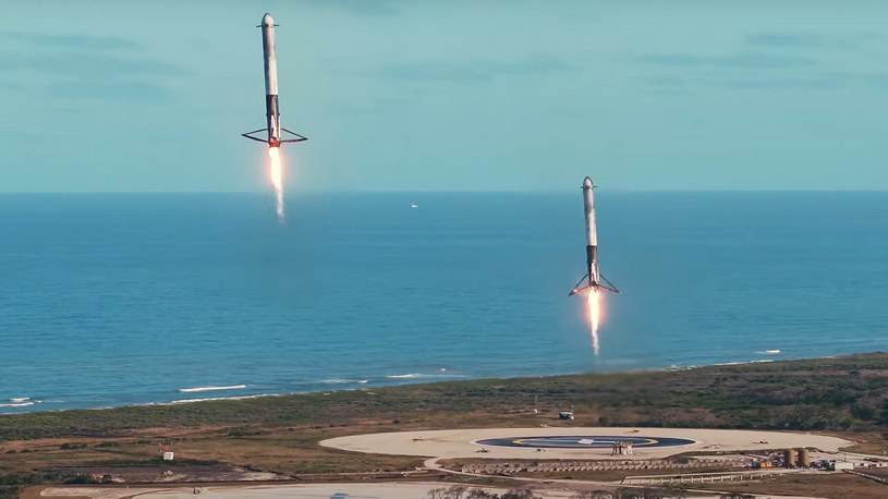 Firma Elona Muska wyniosła na ziemską orbitę tajemnicze satelity należące do armii Stanów Zjednoczonych. Lot potężnej rakiety Falcon Heavy wyglądał spektakularnie.