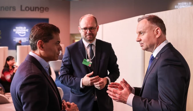 Davos: Andrzej Duda rozmawiał z dziennikarzem CNN. Spór na Twitterze