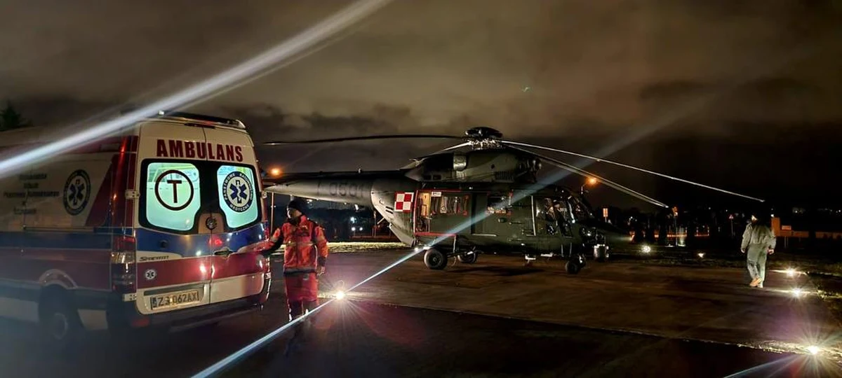 11-tygodniowy chłopiec, który w stanie zagrożenia życia trafił do Szpitalnego Oddziału Ratunkowego słupskiego szpitala, wymagał pilnego transportu do placówki wyższej referencyjności. W transporcie do szpitala w Szczecinie pomogło Dowództwo Operacyjne Rodzajów Sił Zbrojnych - podał słupski szpital.
