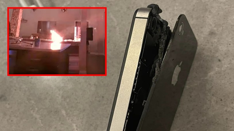 W sieci pojawiło się wideo z domowej kamery, która uwieczniła moment wybuchu iPhone'a podczas nocnego ładowania. Producenci ostrzegają.