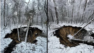 W Trzebini powstało kolejne zapadlisko. "To już szóste od świąt"