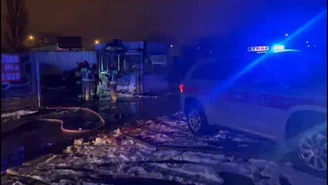 Wybuch na parkingu w Łodzi. Jedna osoba nie żyje