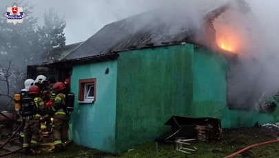 ​Mężczyzna zginął w pożarze drewnianego domu