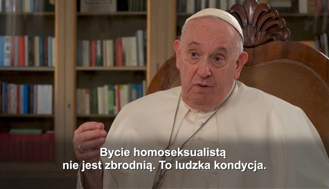 Papież Franciszek: Bycie homoseksualistą nie jest zbrodnią. To ludzka kondycja