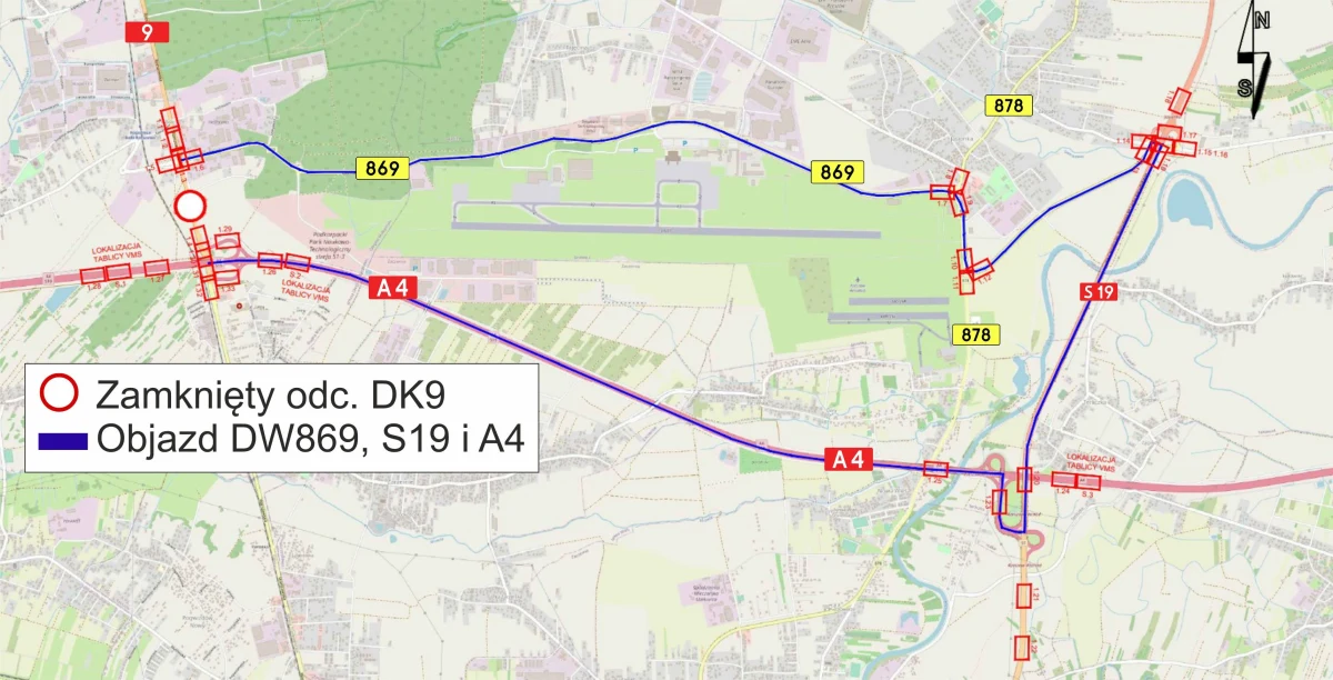 Od 30 stycznia do 13 lutego mają potrwać utrudnienia na drodze krajowej nr 9 w miejscowości Rudna Mała (woj. podkarpackie). W związku z pracami zaplanowanymi przez PKP PLK trasa będzie zamknięta. Wyznaczono objazd.