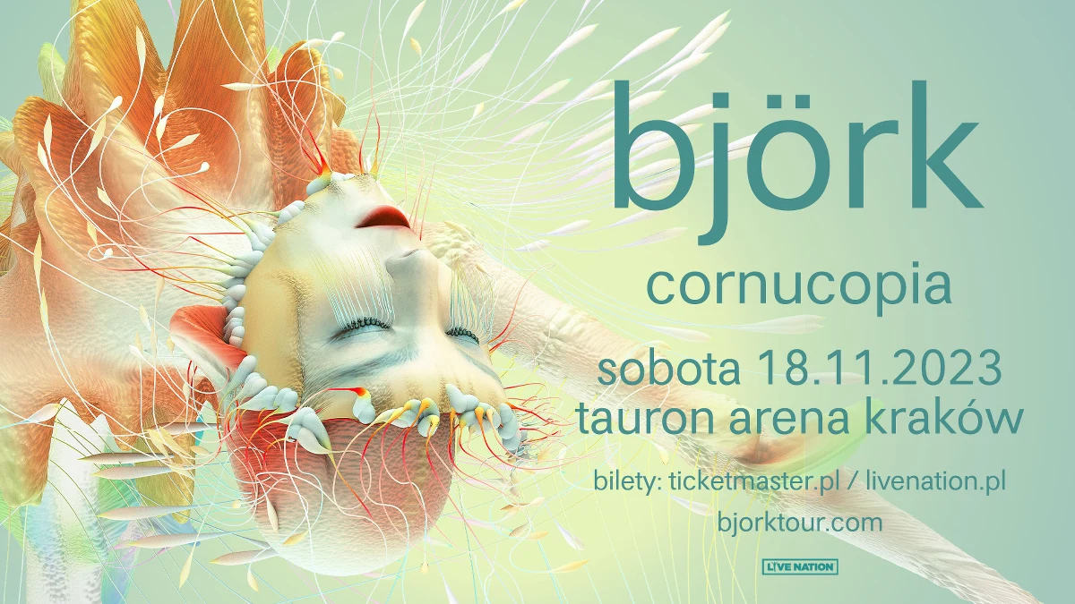 18 listopada w krakowskiej Tauron Arenie odbędzie się koncert Björk. Będzie on elementem trasy o nazwie Cornucopia arena tour. Sprzedaż biletów rozpocznie się już 3 lutego.  